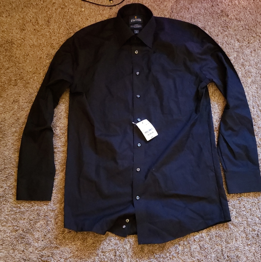 Stafford black dress shirt